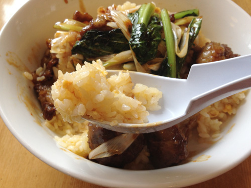 牛カルビ炒飯の炒飯