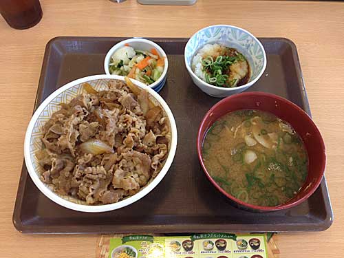 すき家　おろしポン酢牛丼