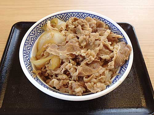 牛丼　化粧前