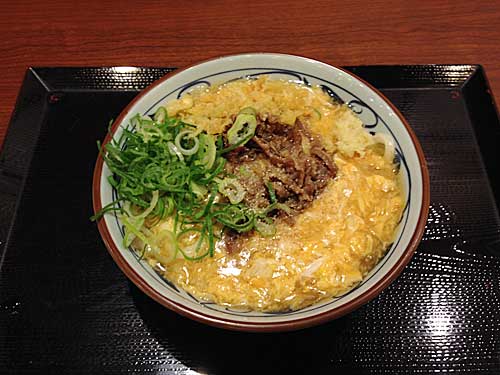 丸亀製麺　肉たまあんかけ