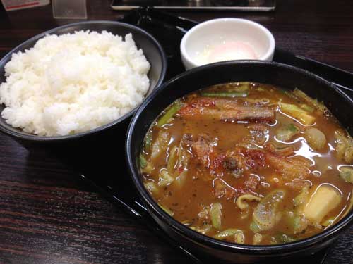 CoCo壱番屋　チゲ風カレー　アップ