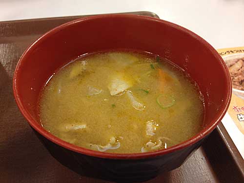 すき家　みそ汁
