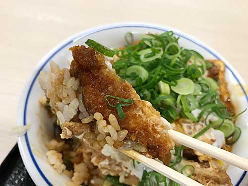 青ねぎ味噌カツ丼