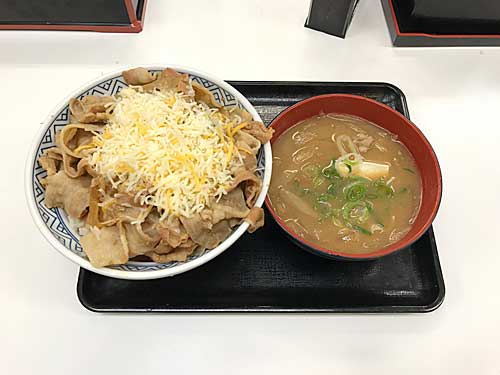 吉野家　豚チーズ丼