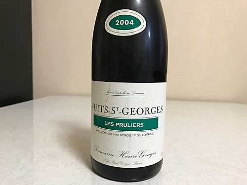 Domaine Henri Gouges Nuits-St-Georges Les Pruliers 2004　ラベル