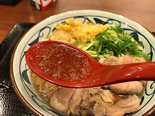 鴨ねぎうどんのおつゆ