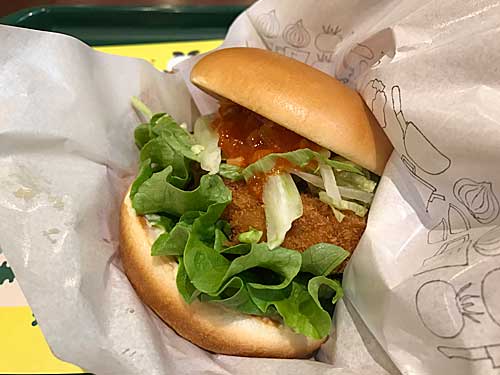 リッチ海老カツバーガー蟹チリソース