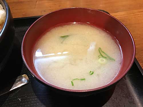 伝説のすた丼屋のみそ汁