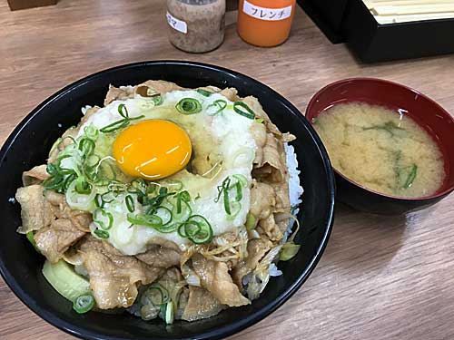 とろすた丼のお肉