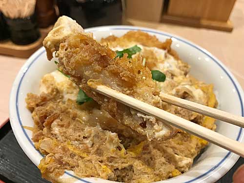 カツ丼の肉とごはん