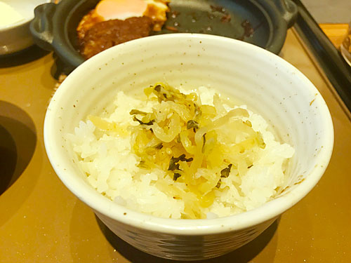 〆の出汁茶漬け