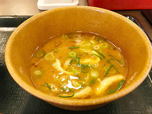 なか卯のみそ汁