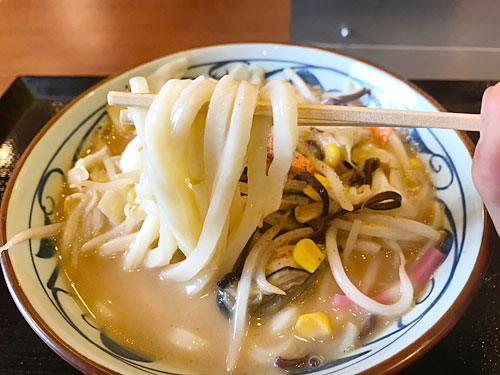 丸亀製麺のうどん