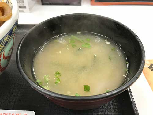 吉野家のみそ汁