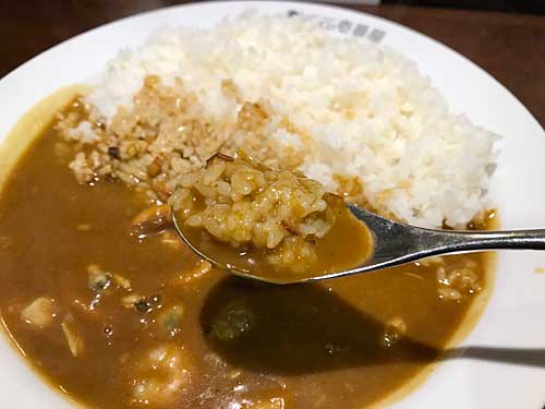 CoCo壱番屋のカレールーとライス