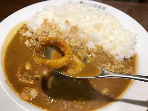 海の幸カレーの具材