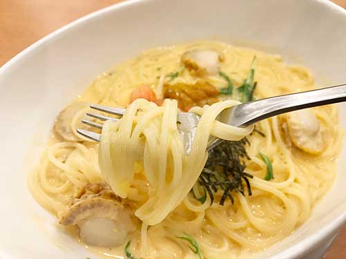ココス うにのクリームスープスパゲッティ 食レポブログ たべたおし ココス うにのクリームスープスパゲッティ 食レポブログ たべたおし