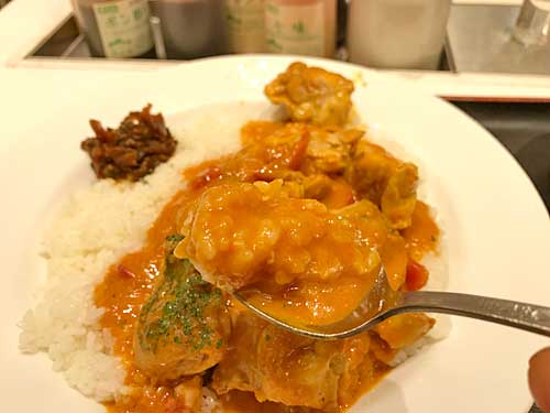 バターチキンカレーのルーとライス