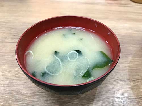 伝説のすた丼屋のみそ汁