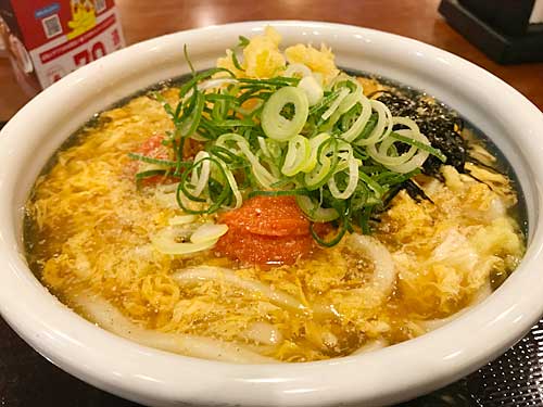 丸亀製麺　明太玉子あんかけうどん