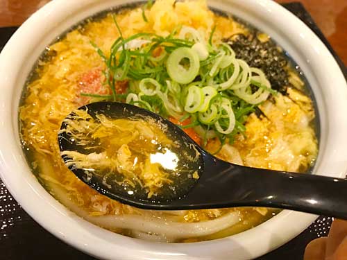 明太玉子あんかけうどんのつゆ