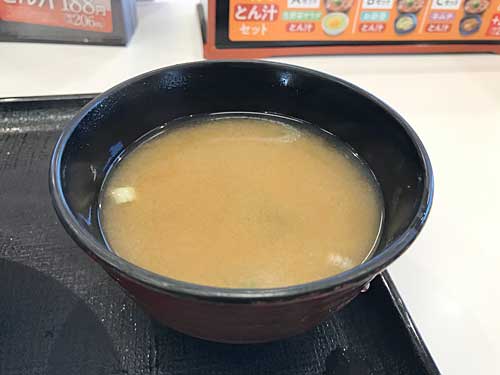 吉野家のみそ汁