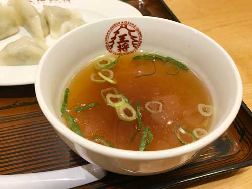 大阪王将の中華スープ