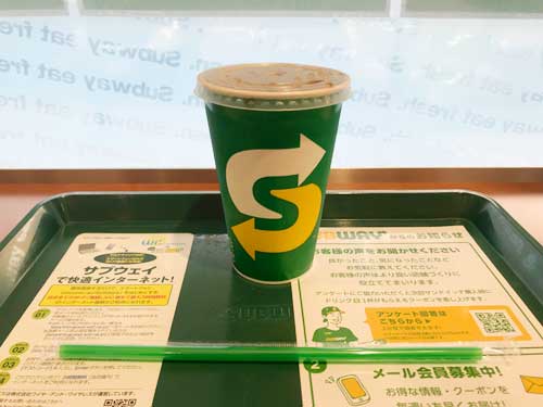 サブウェイ　コーラ