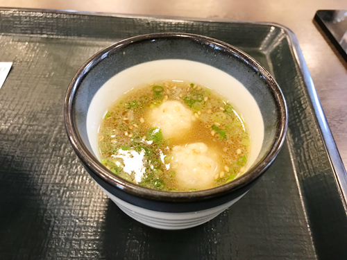 なか卯　鶏だんごスープ
