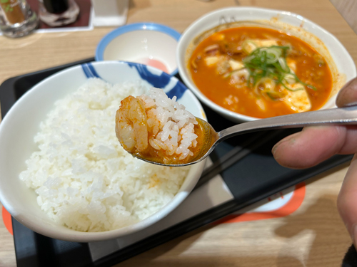 ごはんとキムチチゲ