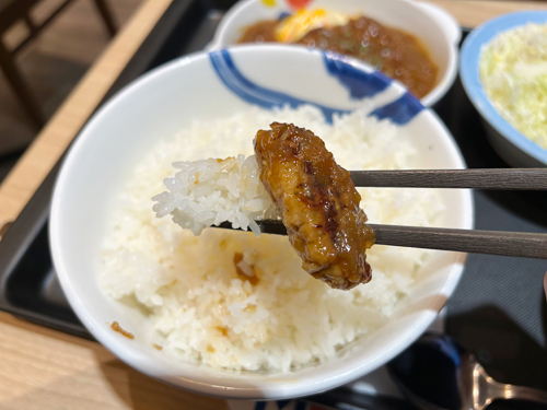 ハンバーグとごはん