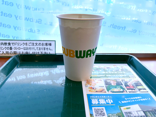 サブウェイ　コーラ