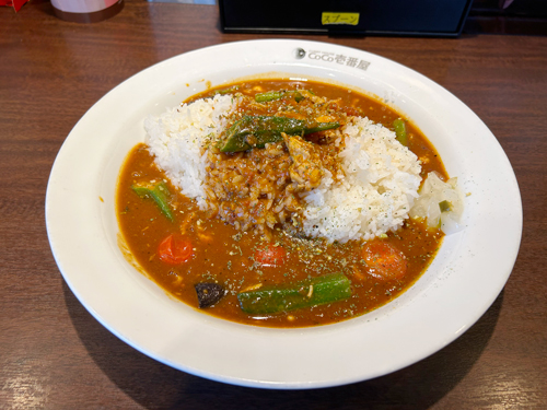 ココイチ　チキンと夏ベジのスパイスカレー