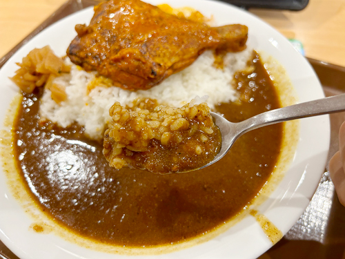 タンドリーチキンカレーのルーとライス