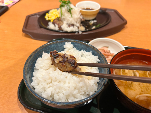 ハンバーグとごはん