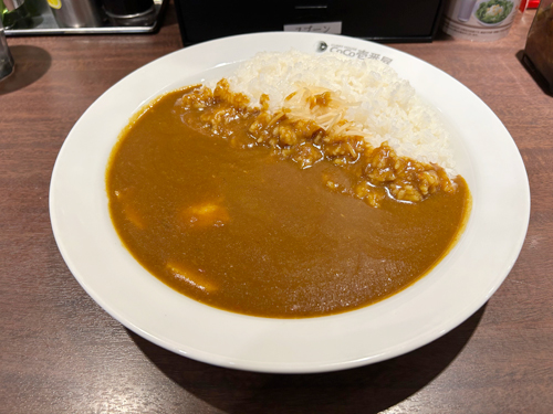 ココイチ　塩豚角煮ジンジャーカレー
