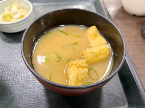 なか卯　みそ汁