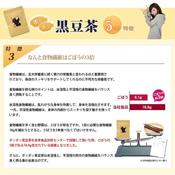 なんと食物繊維はごぼうの3倍