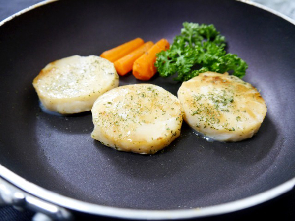 ほたてステーキ　焼き上げ