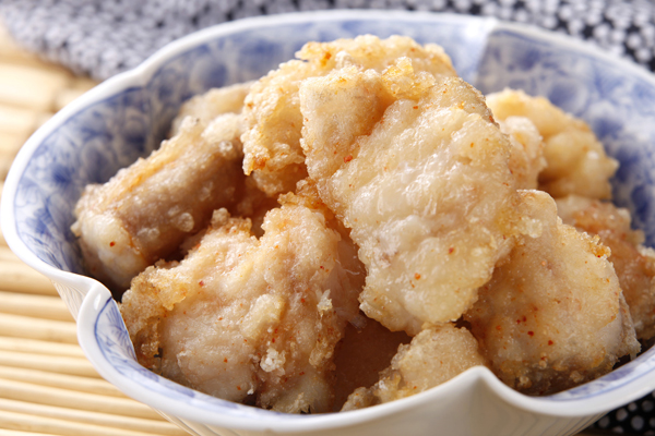 国産あんこうの唐揚げ　盛り付け2