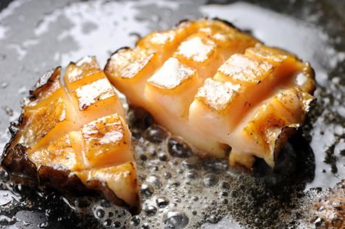 お刺身用殻付きアワビ　焼き上げイメージ