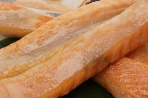 サーモントラウトハラスのアップ