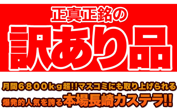 正真正銘の訳あり品
