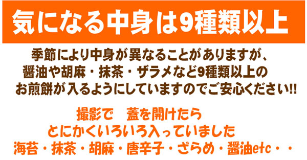 気になる中身は9種類以上
