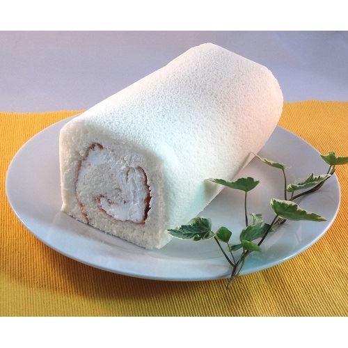 白いロールケーキ
