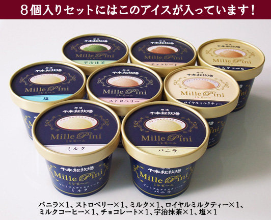 8個入りのセットにはこのアイスが入ってます！