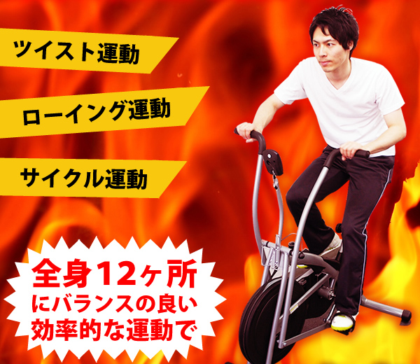 全身12ヶ所にバランスの良い効率的な運動