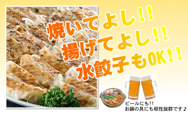 焼いてよし！揚げてよし！水餃子もOK！！